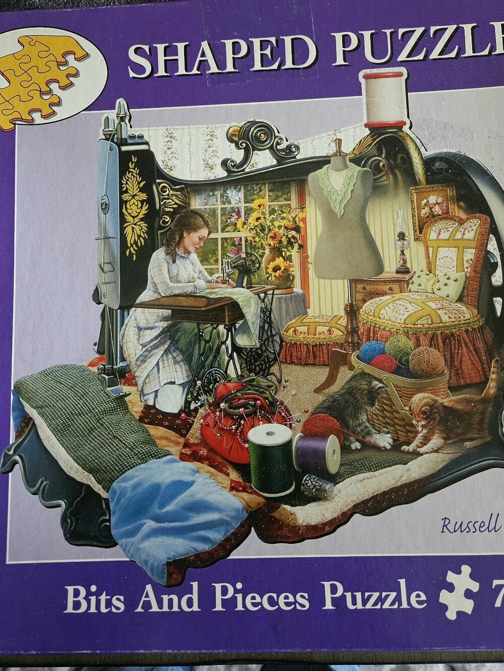 Bits and Pieces Shaped Puzzle Vintage Sewing Themed 750 Pcs